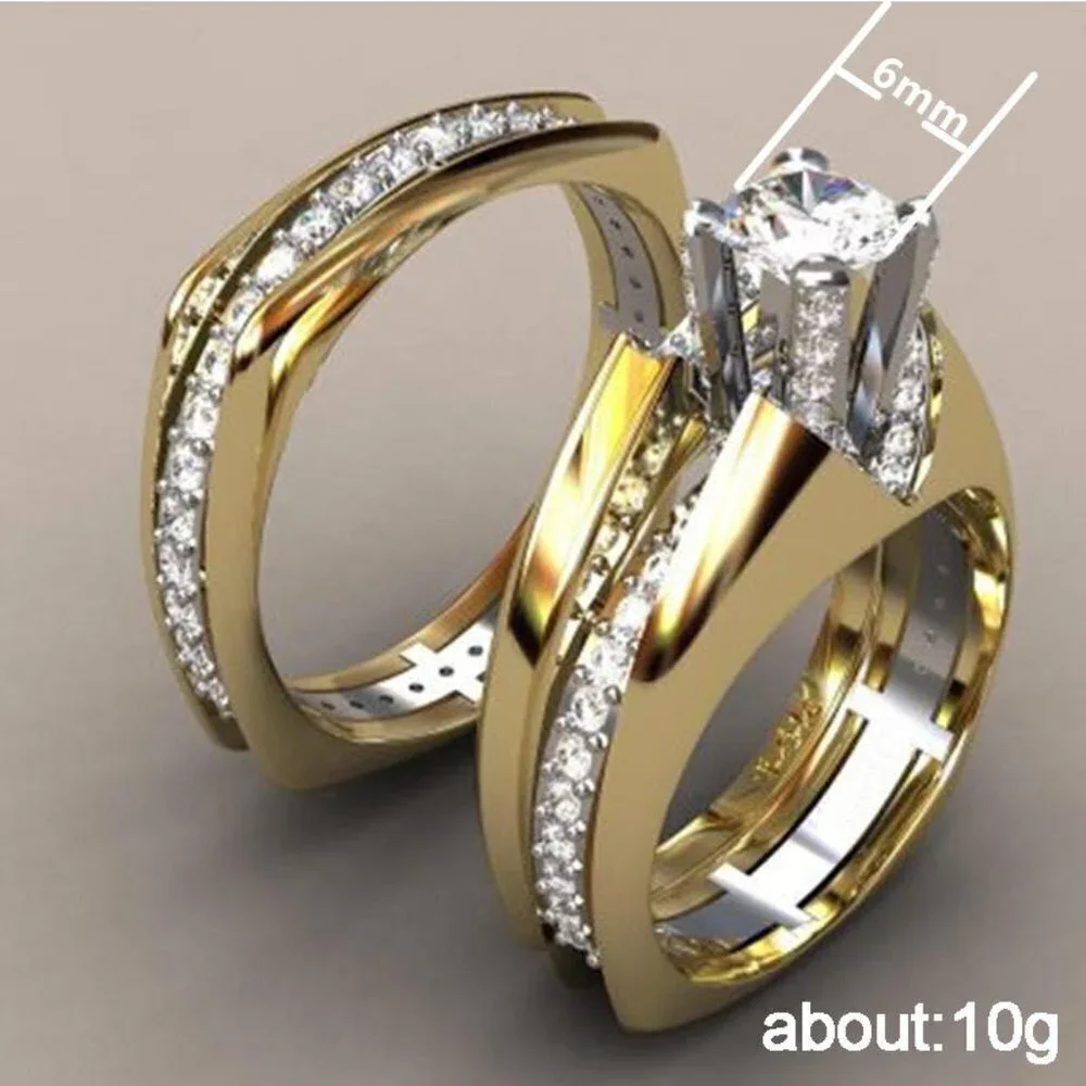 🎀 Luxury Zircon Macro Pave Anillos Cubic Gold Rings for Women/Man, PD180